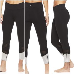 Gaiam Women's Capri Yoga Pants Compression Legging